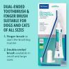 imageVirbac CET Oral Hygiene Kit for Dogs  Poultryflavor Toothpaste  Fingerbrush and Pet Toothbrush1 Count Pack of 2