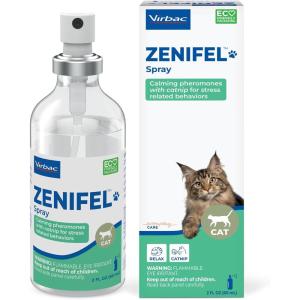 imageVirbac ZENIFEL Spray  Managing StressRelated Behaviors in Kittens amp Cats  QuickActing  Ideal for Unexpected Stressful Situations